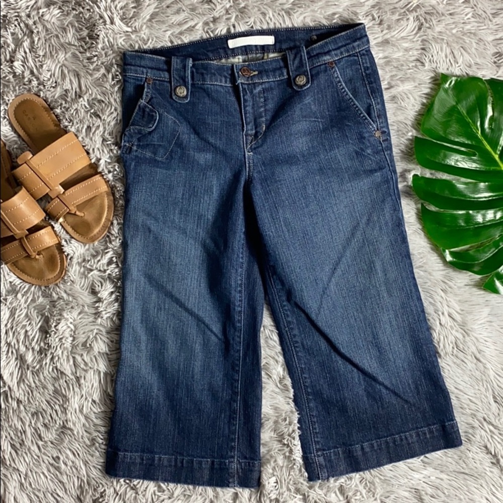 Women's Blue Cropped Jeans